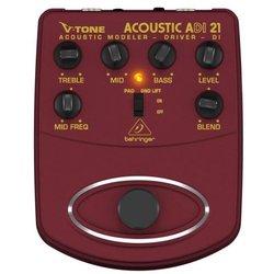 BEHRINGER ADI21 V-TONE ACUSTIC EFFECT PEDAL ACUSTIC GUITAR DI-BOX BEHADI21 Otros accesorios para guitarra Efectos/Otros procesadores de señal Pedales simples