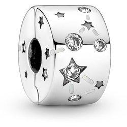 Pandora Moments Clip en plata de ley Estrellas & Galaxia 790010C01 , para Mujer