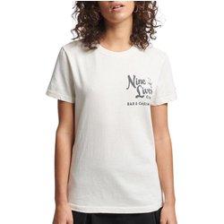 Camiseta de Mujer SUPERDRY Blanco (XS)