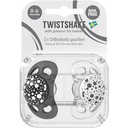 Twistshake 2x Tweets 0-6m Pastel Negro-Blanco