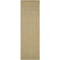 Alfombra de sisal natural 80x250 cm verde