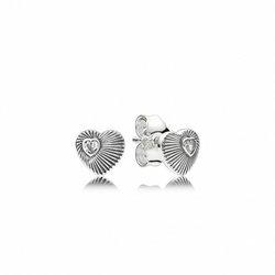 Pendientes Pandora Abanico Corazón Vintage - 297298CZ