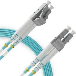 Cable de Fibra Optica BEYONDTECH Lc a Lc Om4 Multimodo 1 Metro