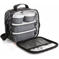 TATAY Urban Food Casual - Bolsa Térmica Porta Alimentos 3L con Recipientes. Chess