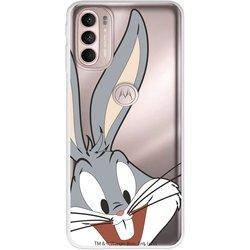 Funda para Motorola Moto G41 Oficial de Warner Bros Bugs Bunny Silueta Transparente - Looney Tunes