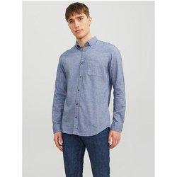 Camisa JACK & JONES Classic Melange Azul (XL)