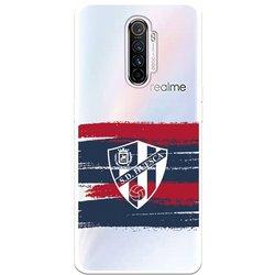 Funda para Realme X2 Pro del Huesca Rayas Transparente - Licencia Oficial SD Huesca