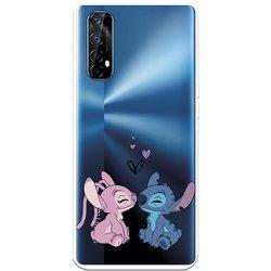 Funda para Realme 7 Oficial de Disney Angel & Stitch Beso - Lilo & Stitch