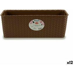 Jardinera Stefanplast Beige Plástico 39 x 13,5 x 15,5 cm (12 Unidades)