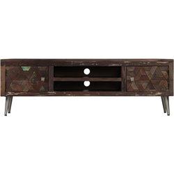 Mueble para TV VIDAXL Marrón Madera (140x30x45 cm)