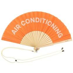 Abanico Fisura air conditioning naranja.