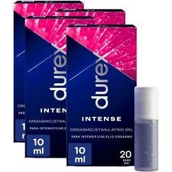 Durex - Gel Intense Orgasmic Estimulador del Clítoris - 4x10 ml, Orgasmo Intenso, Fórmula Especial, Diversión