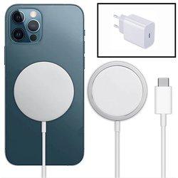 Cargador Base Type-C Fastcharge Wireless para iPhone 15 Pro Max PHONECARE Blanco