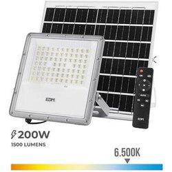 Projector Led Solar 200w 1.500lm 6.500k Ip65 Edm