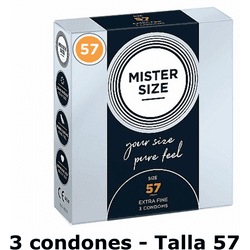 MISTER.SIZE Preservativos de 57 mm 3 unidades MISTER SIZE