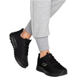 Deportivas marca Skechers para mujer en color negro