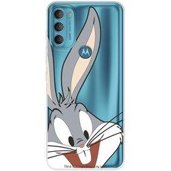 Funda para Motorola Moto G71 5G Oficial de Warner Bros Bugs Bunny Silueta Transparente - Looney Tunes