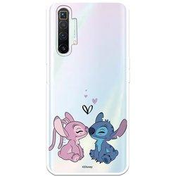 Funda para Realme X2 Oficial de Disney Angel & Stitch Beso - Lilo & Stitch