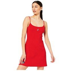 Superdry Vestido Code Essential Strappy Rojo