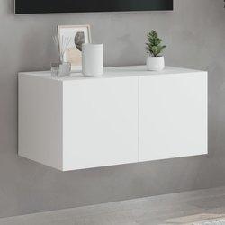 Mueble TV de pared con luces LED blanco 60x35x31cm