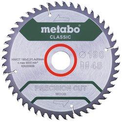 Metabo Hoja de sierra "precision cut wood - classic", 190x30 D48 DI 15° (628283000)