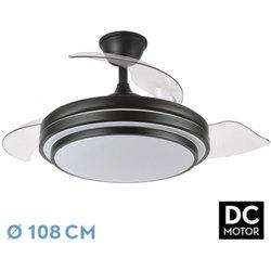 FABRILAMP Ventilador dc ibe 72W 6120LM negro 3 asp.desp.