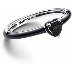 Anillo Pandora ME 193088C01-52 corazón negro