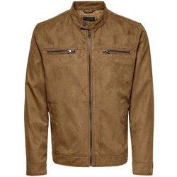 Chaqueta ONLY & SONS Poliéster Hombre (M - Marrón)