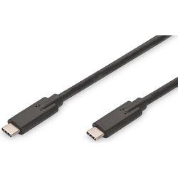 Cable USB ASSMANN ELECTRONIC USB C/USB C 1 m Macho/Macho Negro