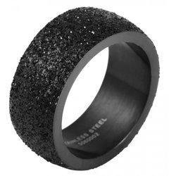 AKZENT Anillo Mujer Preto em Acero Inoxidable Tam.54 0002