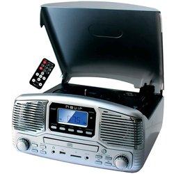 Tocadiscos Todo En 1 Nevir Nvr-812vmuc Plata   Radio Digital / Cd / Usb / Sd / V