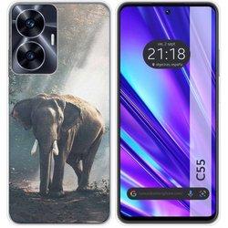 Funda Silicona Realme C55 Elefante