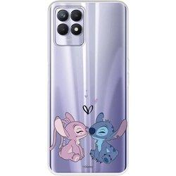 Funda Para Realme C11 2021 Oficial De Disney Angel & Stitch Beso - Lilo & Stitch