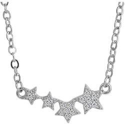 Collar Estrelas em Prata de Lei 925 Helena com Zircónias Banhado a Ródio