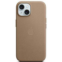 iphone 15 plus woven case taupe