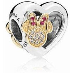 Charm Pandora Disney, Leyendas de amor Mickey  y Minnie 796463CZ