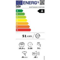 Lavadora BEKO 1400 rpm 10 kg 60 cm