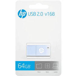 USB 2.0 HP 64GB x168 AZUL