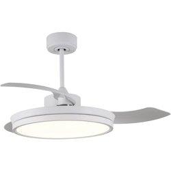 Ventilador dc areca blanco led 48w 3cct