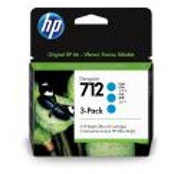 TINTA HP 712 PACK 3 CIAN