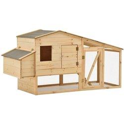 vidaXL GALLINERO MADERA MACIZA DE PINO 178X67X92 CM