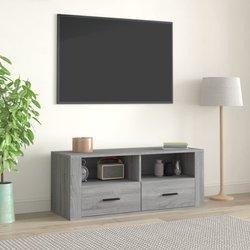 Mueble de TV gris Sonoma 100x35x40 cm madera multicapa