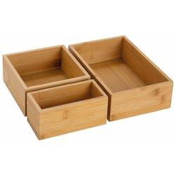 Set 3 cajas para almacenaje 30x23x7cm ax73022 andrea house