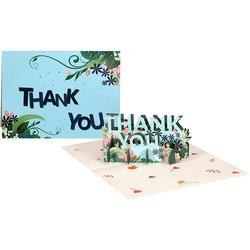 Tarjeta de saludos Agradecimiento thank you pop-up 3D