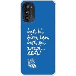 Funda para Motorola Moto G52 del Real Sociedad de Fútbol Real grito aficion  - Licencia Oficial Real Sociedad de Fútbol