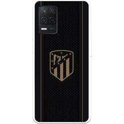 Funda para Realme 8 5G del Atleti Escudo Dorado Fondo Negro - Licencia Oficial Atlético de Madrid