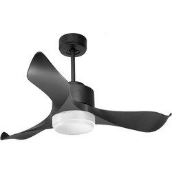 Ventilador de techo Reversible Termostato Dimable Wifi Motor DC Techos Inclinados Mando a Distancia Luz tres tonos Adaptador 2/3 Aspas Hypersilence Memoria