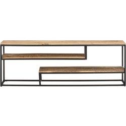 Soporte para TV 130x30x45 cm Madera Maciza Mango áspero