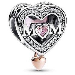 Charm Pandora Mamá & Corazón Dos Tonos - 782653C01