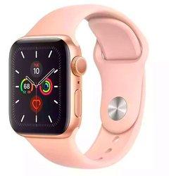 Bracelete SmoothSilicone para Apple Watch Series 9 41mm Rosa Salmão